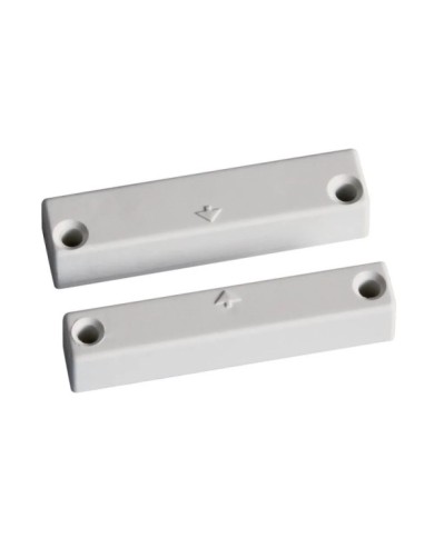 Contacto magnético de plástico blanco para estar alámbrico. Serie 450m -A2S