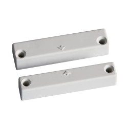 Contatto magnetico in plastica bianca per essere cablato. Serie 450M -A2S