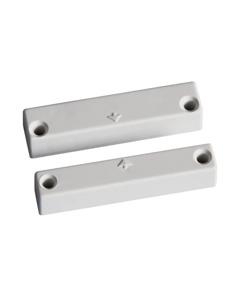 Contatto magnetico in plastica bianca per essere cablato. Serie 450M -A2S