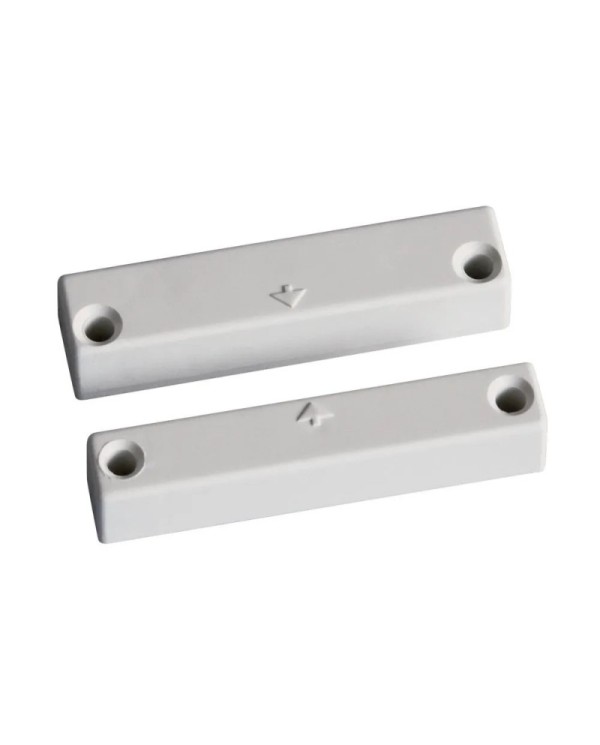 Contatto magnetico in plastica bianca per essere cablato. Serie 450M -A2S