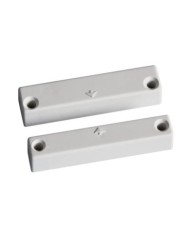 Contatto magnetico in plastica bianca per essere cablato. Serie 450M -A2S