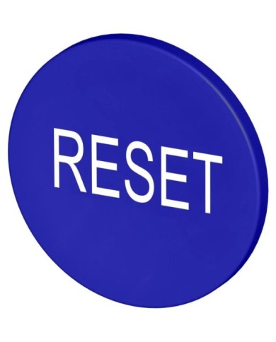 Plaque bouton atex série 8602 bleu RESET -A2S