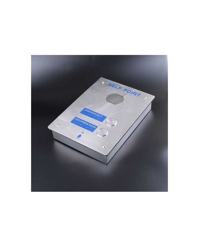 Flush-mounted elevator intercom JR303-SC-IW