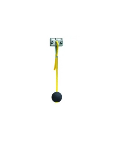 Câble de traction jaune avec boule et borne à visser - 1 m -A2S