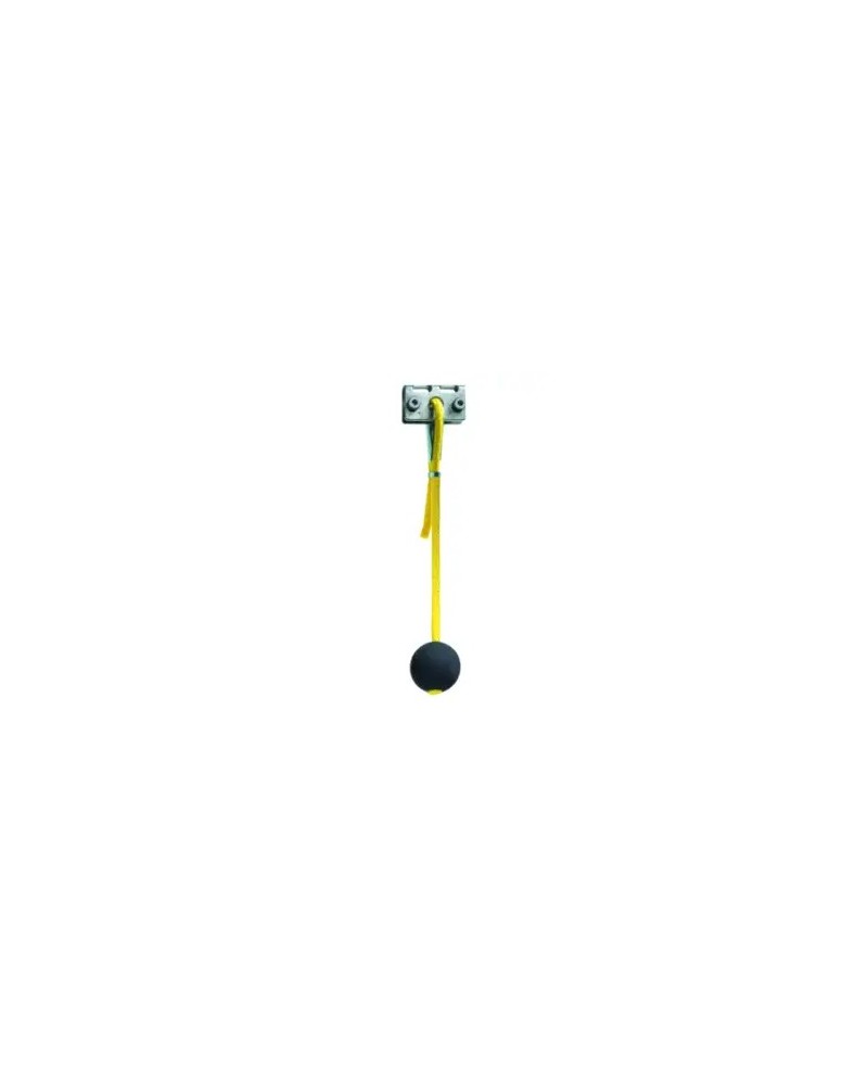 Câble de traction jaune avec boule et borne à visser - 1 m -A2S