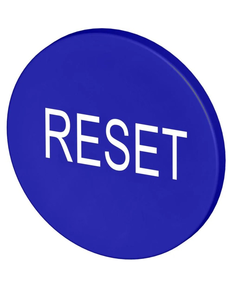 Plaque bouton atex série 8602 bleu RESET -A2S