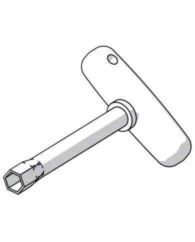 SW13 6001 W base key, crossed handle