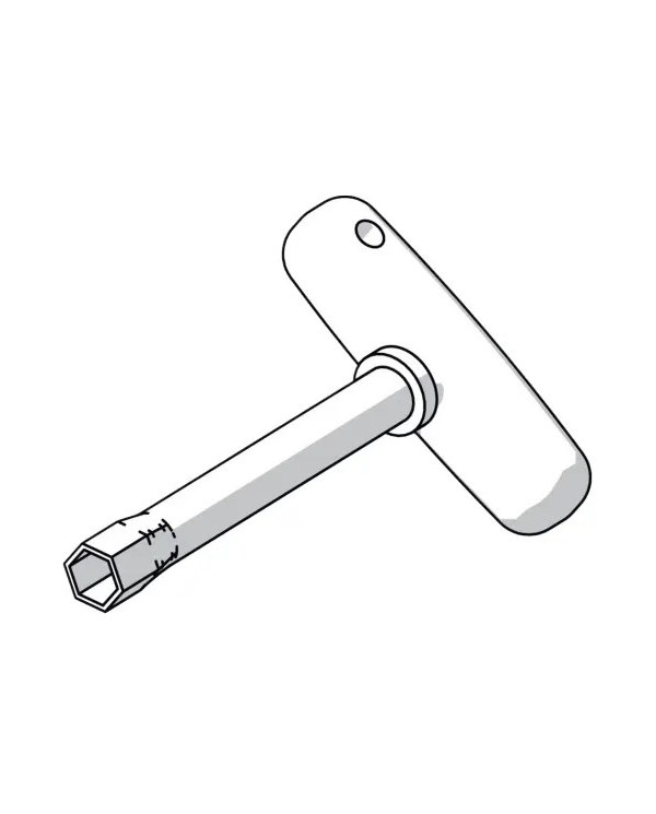 SW13 6001 W base key, crossed handle
