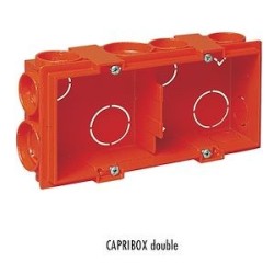 Boite d'appareillage à sceller capribox Ii double Ht40 + couvercle -A2S