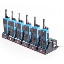 Chargeur rapide 6 postes ENTEL CSBHT pour radios DTEx