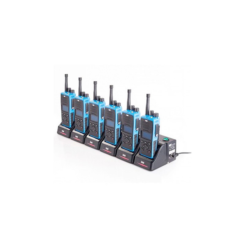 Chargeur rapide 6 postes ENTEL CSBHT pour radios DTEx