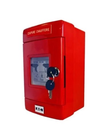 Coffret monophasé équipé pour chaufferie IP 55 -A2S