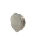 Bouchon plat 6 pans - ISO12 - laiton nickelé -A2S