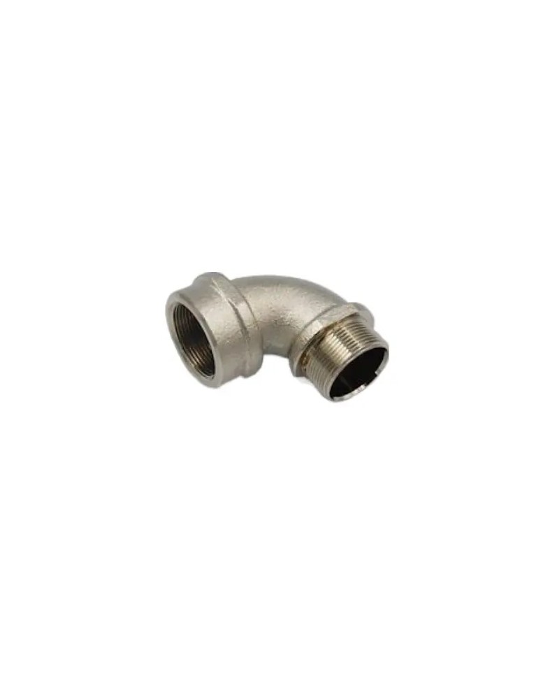 90deg elbow - ISO 20 / Female ISO 20 - Nickel-plated brass -a2s