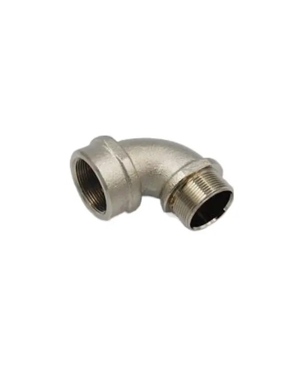 90deg elbow - ISO 20 / Female ISO 20 - Nickel-plated brass -a2s