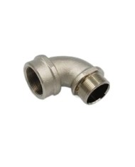 90deg elbow - ISO 20 / Female ISO 20 - Nickel-plated brass -a2s